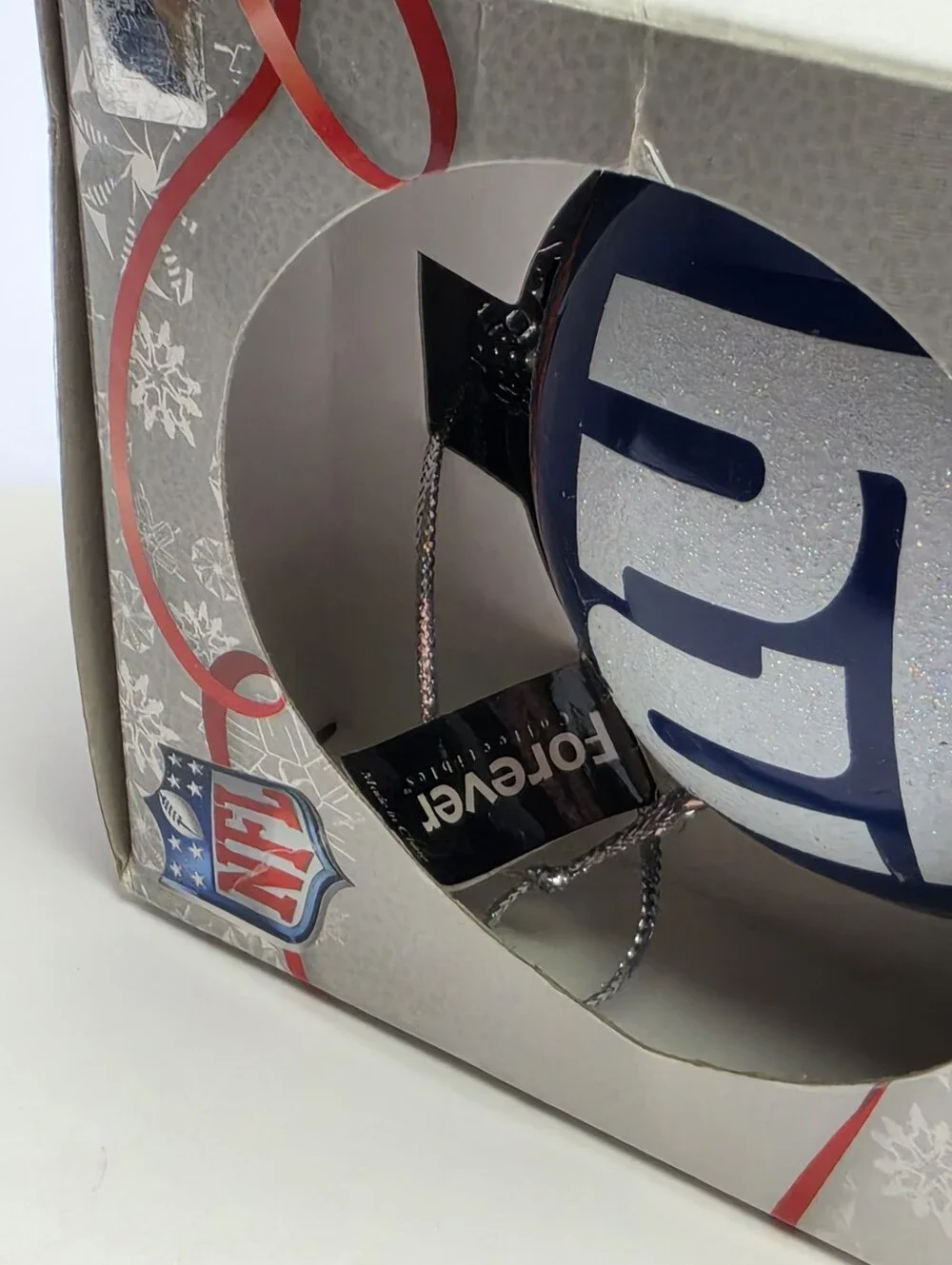 NFL New York Giants 3 Inch Glass Ball Christmas Ornament NIB